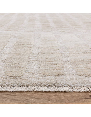 Tappeto Laurent LA08 Beige/Natural: eleganza e stile moderno per ambienti boho chic, resistente e facile da mantenere. Perfetto