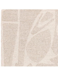 Tappeto Loxley Chalk in lana naturale, design geometrico perfetto per ambienti boho chic ed etnici, elegante e confortevole. 2