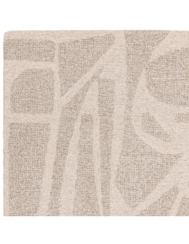 Tappeto Loxley Linen in lana naturale, design geometrico perfetto per ambienti boho chic ed etnici. Eleganza e comfort fatti a