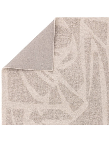 Tappeto Loxley Linen in lana naturale, design geometrico perfetto per ambienti boho chic ed etnici. Eleganza e comfort fatti a