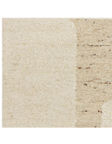 Tappeto Napa Border in lana, design organico e stile tinta unita, perfetto per ambienti moderni e tappeti boho chic dal fascino