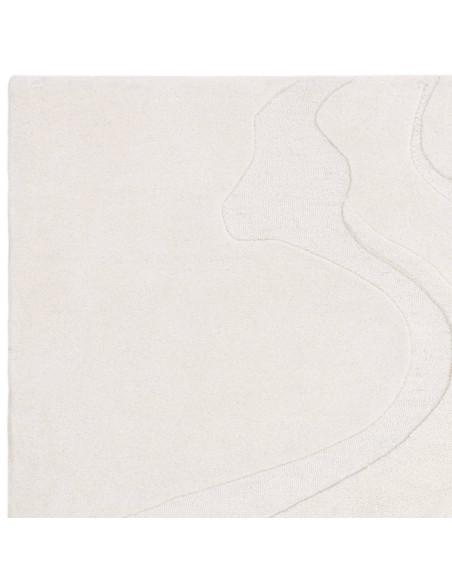 Tappeto Olsen Glide in lana naturale, design geometrico perfetto per ambienti moderni e tappeti boho chic, elegante e artigiana