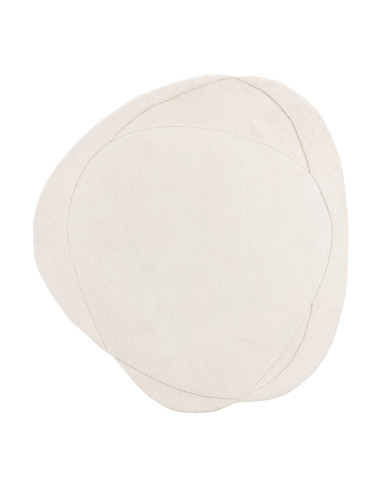 Tappeto Olsen Ridge in lana naturale, tuftato a mano, design boho chic unico e morbido, perfetto per ambienti etnici e contempo