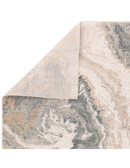 Elevate your space with the Seville 06 Oro boho rug, featuring an abstract fantasy design in soothing gold and beige tones. Dur