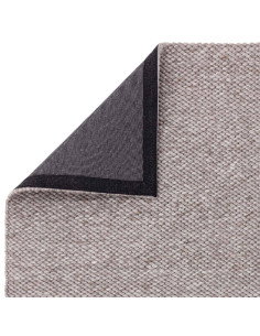Tappeto Zander Charcoal in lana e poliestere, perfetto per ambienti boho chic ed etnici, elegante, resistente e facile da mante 2