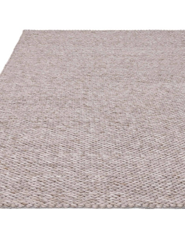 Tappeto Zander Charcoal in lana e poliestere, perfetto per ambienti boho chic ed etnici, elegante, resistente e facile da mante
