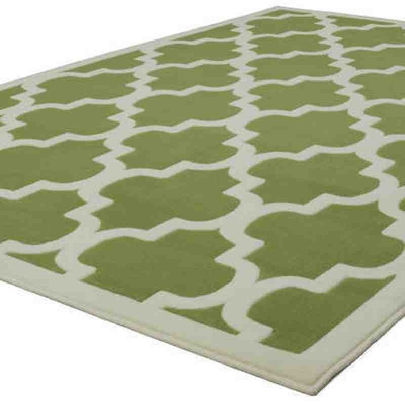 tappeto moderno geometrico manolya 2097 verde