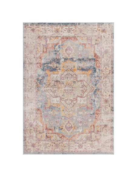 Elevate your home with the Flores Azin FR01 classic rug, featuring a timeless medallion pattern and durable, easy-care syntheti