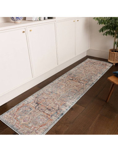 Tappeto Flores Azin FR01: eleganza classica e colori sofisticati per ambienti accoglienti. Perfetto tra i tappeti tradizionali