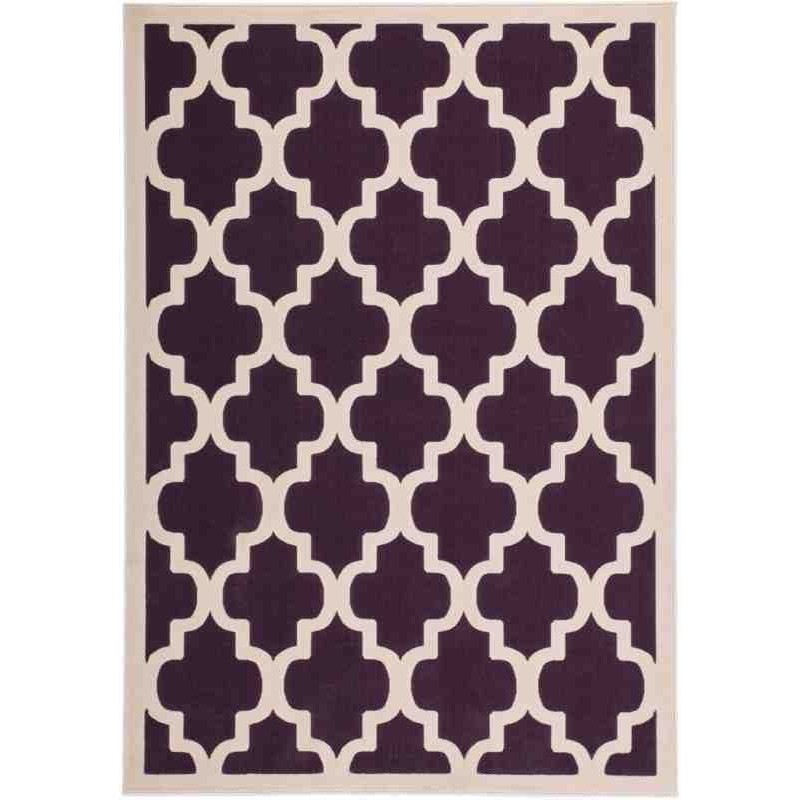 tappeto moderno geometrico manolya 2097 viola