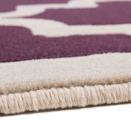 tappeto moderno geometrico manolya 2097 viola