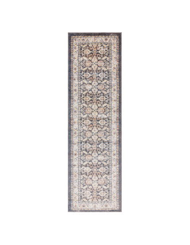 Elevate your space with the Flores Farah FR07 classic rug, featuring a timeless medallion pattern and durable, easy-care polypr