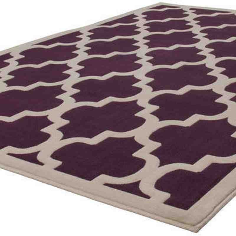 tappeto moderno geometrico manolya 2097 viola
