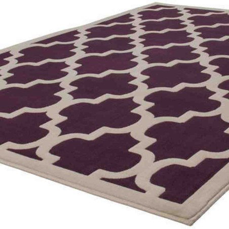 tappeto moderno geometrico manolya 2097 viola
