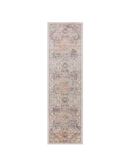 Elevate your home with the Flores Kira FRO4 classic rug, featuring a timeless medallion pattern and durable, easy-care polyprop