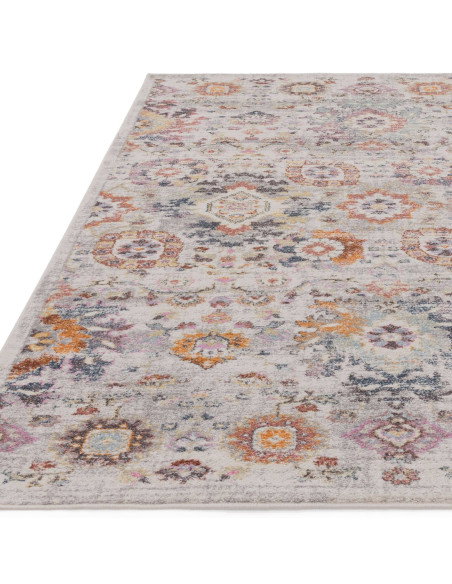 Tappeto Flores Mina FR02: eleganza classica e colori delicati per ambienti raffinati. Perfetto mix di stile tradizionale e comf