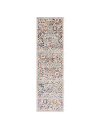 Elevate your space with the Flores Mina FR02 classic rug, featuring a timeless medallion pattern and durable, easy-care polypro