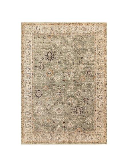 Tappeto Heriz Ornate Green: eleganza e colori naturali per ambienti caldi. Perfetto tra i tappeti classici, resistente e facile