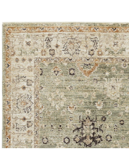 Tappeto Heriz Ornate Green: eleganza e colori naturali per ambienti caldi. Perfetto tra i tappeti classici, resistente e facile