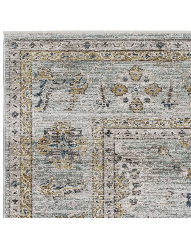 Add timeless charm with the Jasper JA01 Blue vintage rug, blending classic rug style and durable synthetic fibers for easy care