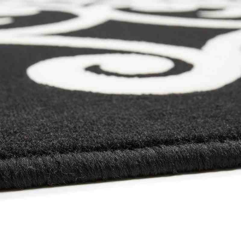 tappeto moderno floreale manolya 2099 nero