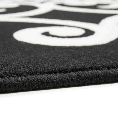 tappeto moderno floreale manolya 2099 nero