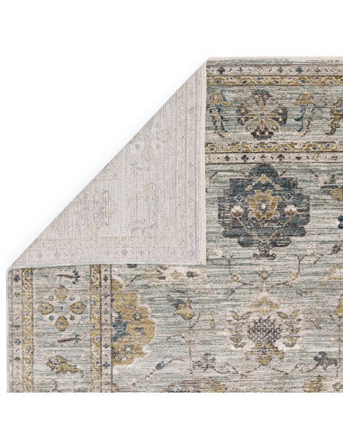 Add timeless charm with the Jasper JA01 Blue vintage rug, blending classic rug style and durable synthetic fibers for easy care