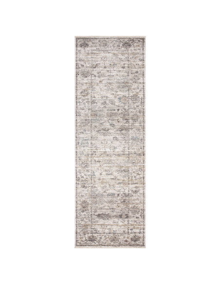 Tappeto Jasper JA02 Beige/Natural: eleganza vintage e motivo astratto per tappeti classici, resistente, facile da pulire e perf