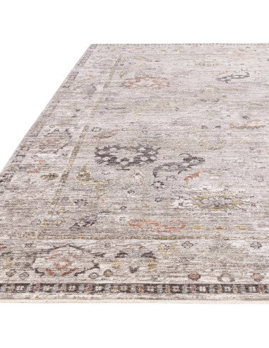 Tappeto Jasper JA04 Grey/Silver: eleganza vintage e motivo astratto per arricchire con stile ogni ambiente con tappeti tradizio