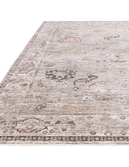 Tappeto Jasper JA04 Grey/Silver: eleganza vintage e motivo astratto per arricchire con stile ogni ambiente con tappeti tradizio