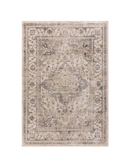Tappeto Sovereign Ash Medallion: eleganza e durata in un design classico persiano, perfetto per ambienti raffinati e accoglient