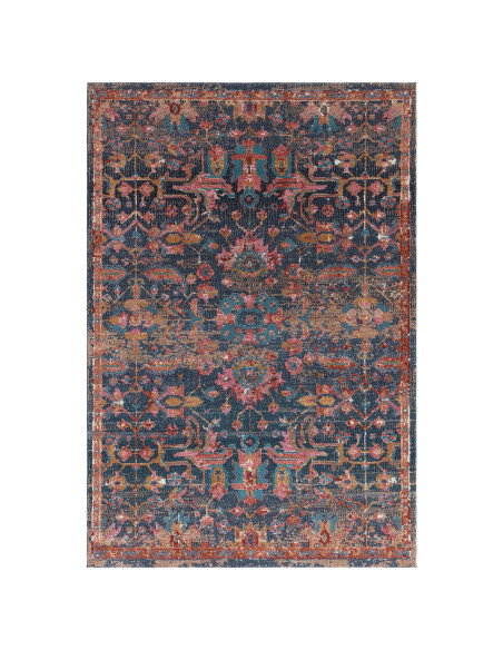 Tappeto classico Zola Evin con motivo persiano e colori ricchi, facile da pulire e perfetto per ambienti tradizionali e moderni