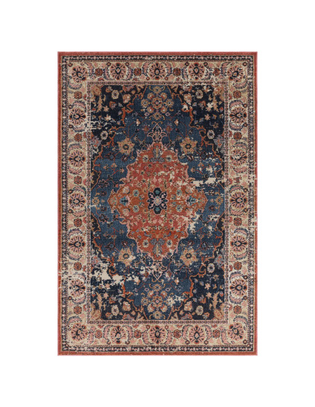 Elevate your home with the Zola Heris classic rug, featuring a rich Persian pattern and durable fibers for timeless style and e