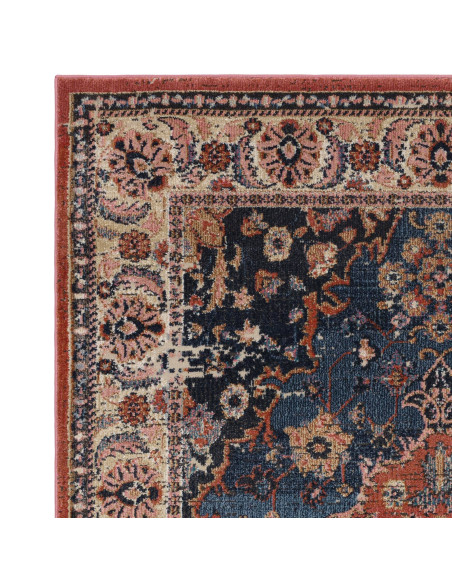 Elevate your home with the Zola Heris classic rug, featuring a rich Persian pattern and durable fibers for timeless style and e
