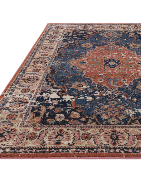 Elevate your home with the Zola Heris classic rug, featuring a rich Persian pattern and durable fibers for timeless style and e