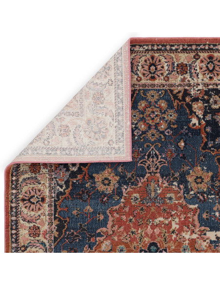 Elevate your home with the Zola Heris classic rug, featuring a rich Persian pattern and durable fibers for timeless style and e