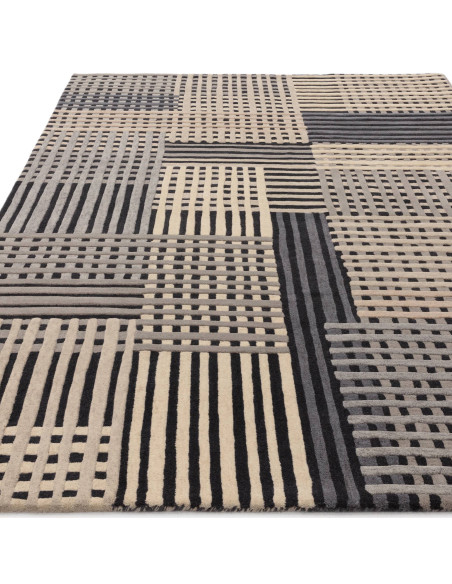 Tappeto Aspect Grey Multi: design moderno e materiali naturali per un soggiorno elegante e contemporaneo. Comfort e stile in og