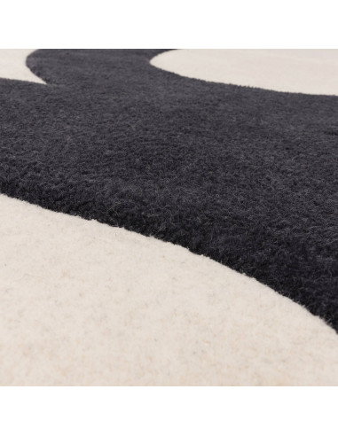 Elevate your space with the Canvas 03 Balance, a modern designer rug featuring bold geometric patterns and plush natural wool f