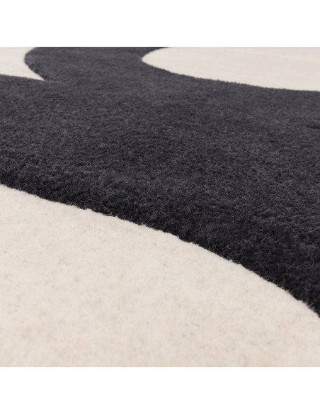 Elevate your space with the Canvas 03 Balance, a modern designer rug featuring bold geometric patterns and plush natural wool f