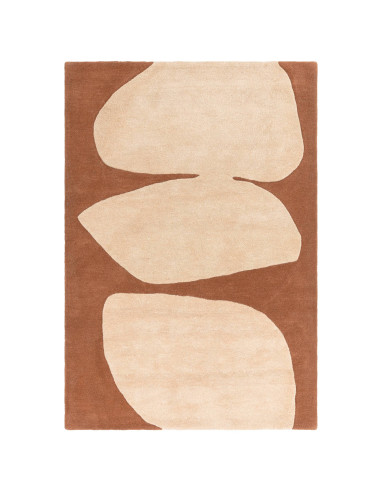 Elevate your space with the Canvas 05 Collage, a modern designer rug featuring abstract geometric elegance and plush 100% wool