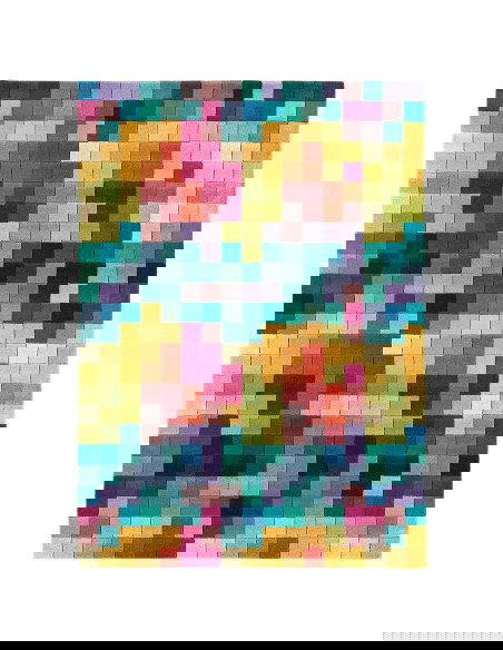 Tappeto Funk Multi: design moderno e colori vivaci per un soggiorno unico. Perfetto tra i tappeti contemporanei soggiorno di al