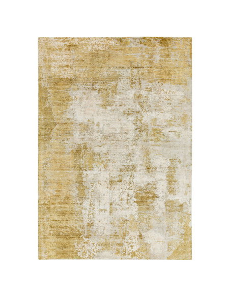 Elevate your space with the Gatsby Autumn modern designer rug, featuring a warm abstract pattern and luxurious viscose texture