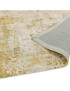 Elevate your space with the Gatsby Autumn modern designer rug, featuring a warm abstract pattern and luxurious viscose texture 2