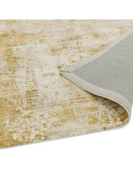 Elevate your space with the Gatsby Autumn modern designer rug, featuring a warm abstract pattern and luxurious viscose texture