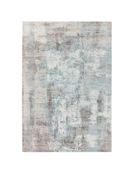 Elevate your space with the Gatsby Blue modern designer rug, featuring an abstract fantasy design in soothing blues for stylish