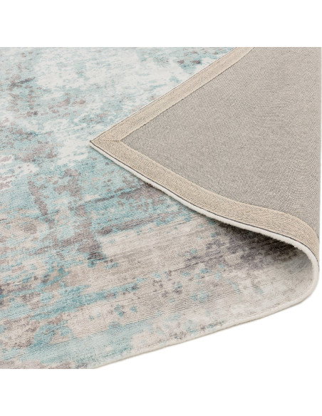 Elevate your space with the Gatsby Blue modern designer rug, featuring an abstract fantasy design in soothing blues for stylish