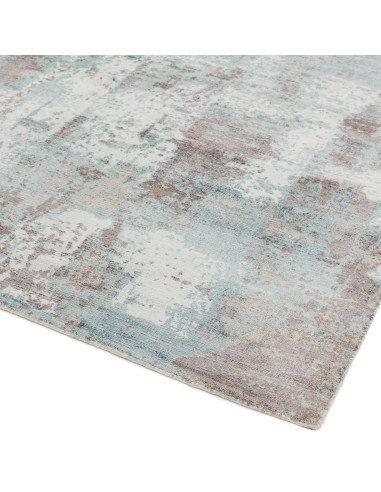 Elevate your space with the Gatsby Blue modern designer rug, featuring an abstract fantasy design in soothing blues for stylish