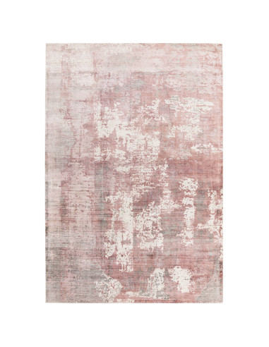 Tappeto Gatsby Blush in viscosa naturale: design moderno e colori tenui, perfetto per soggiorni contemporanei dal tocco elegant