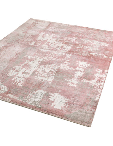 Tappeto Gatsby Blush in viscosa naturale: design moderno e colori tenui, perfetto per soggiorni contemporanei dal tocco elegant