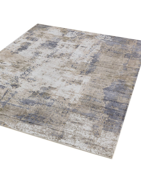 Elevate your space with the Gatsby Cloud modern designer rug, featuring a soft abstract pattern and durable natural viscose fib
